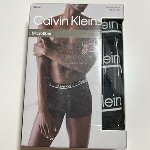 Calvin Klein low rise microfiber trunk underwear set for men